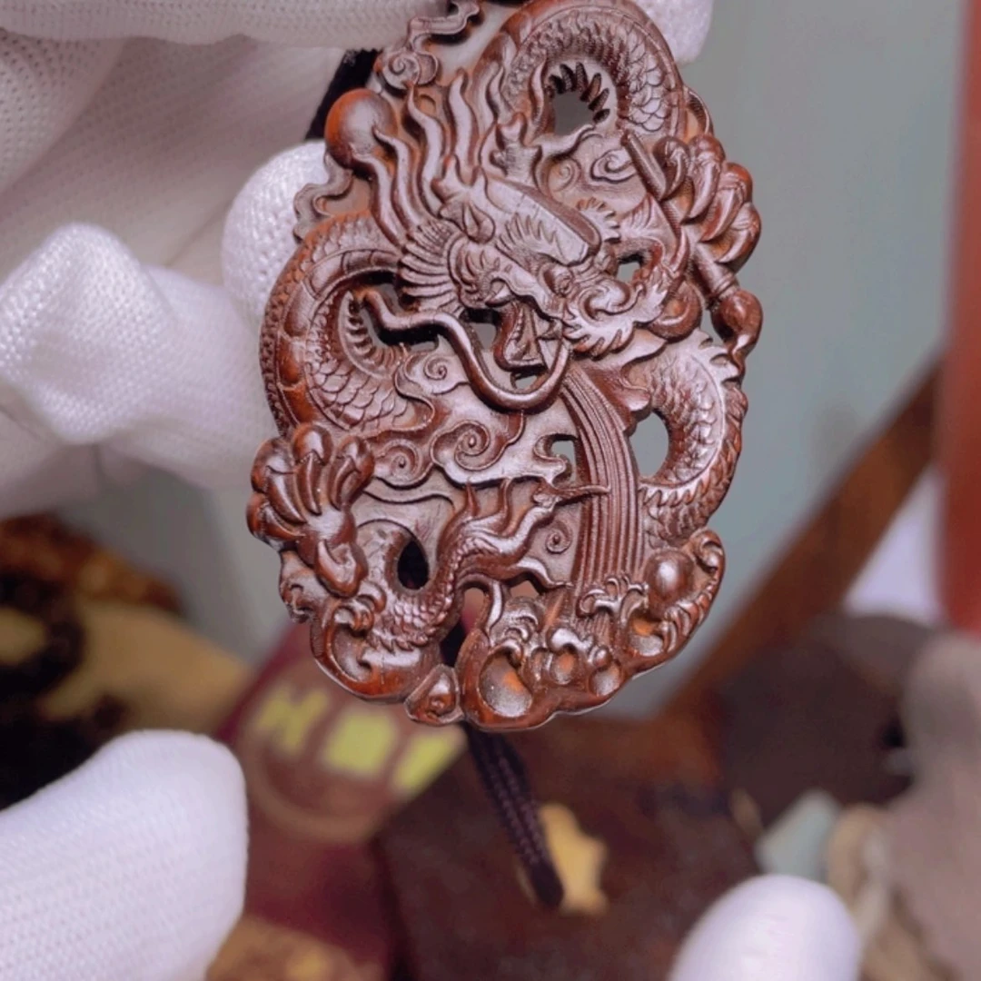 【闪购商品】檀香紫檀（小叶紫檀）手串/手链印度小叶紫檀龙牌吊坠