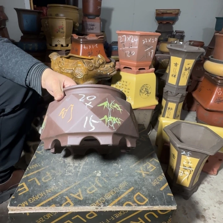 紫砂花盆紫砂花盆