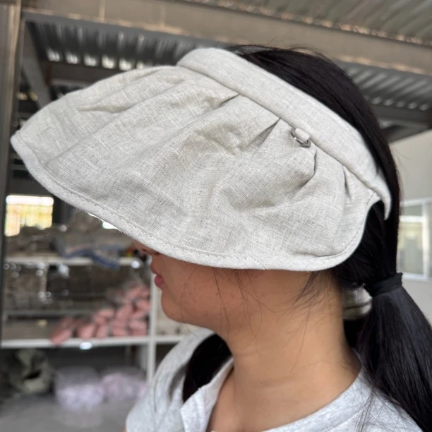 发箍式遮阳帽（原麻色）