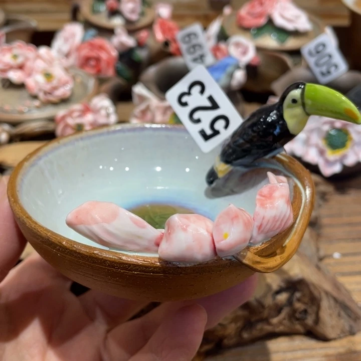 手工制作陶瓷茶具茶杯青蛙