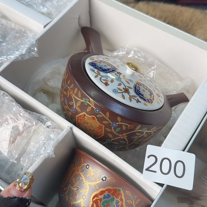 瓷片很好看的茶壶套装