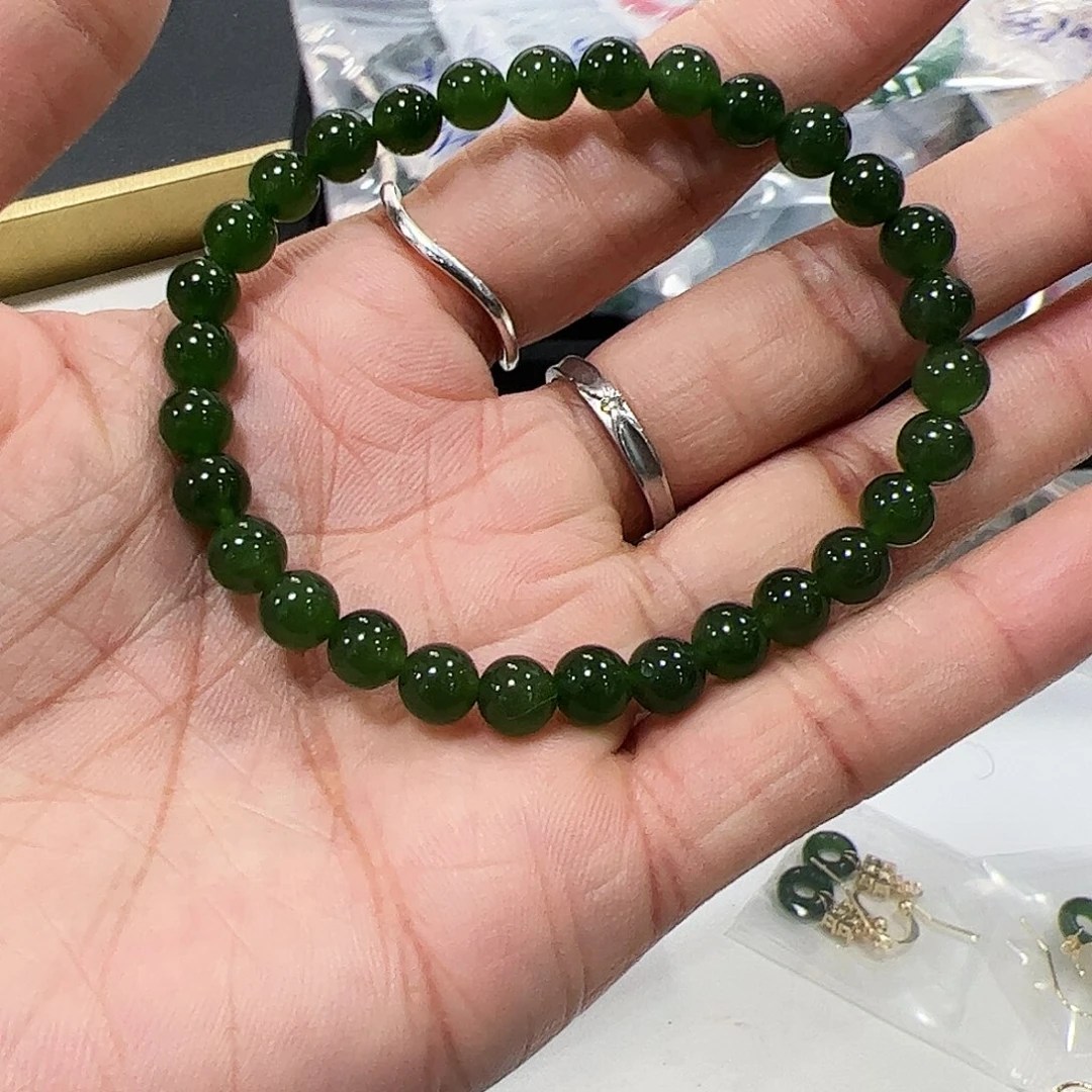 和田玉手链未镶嵌哒*哒