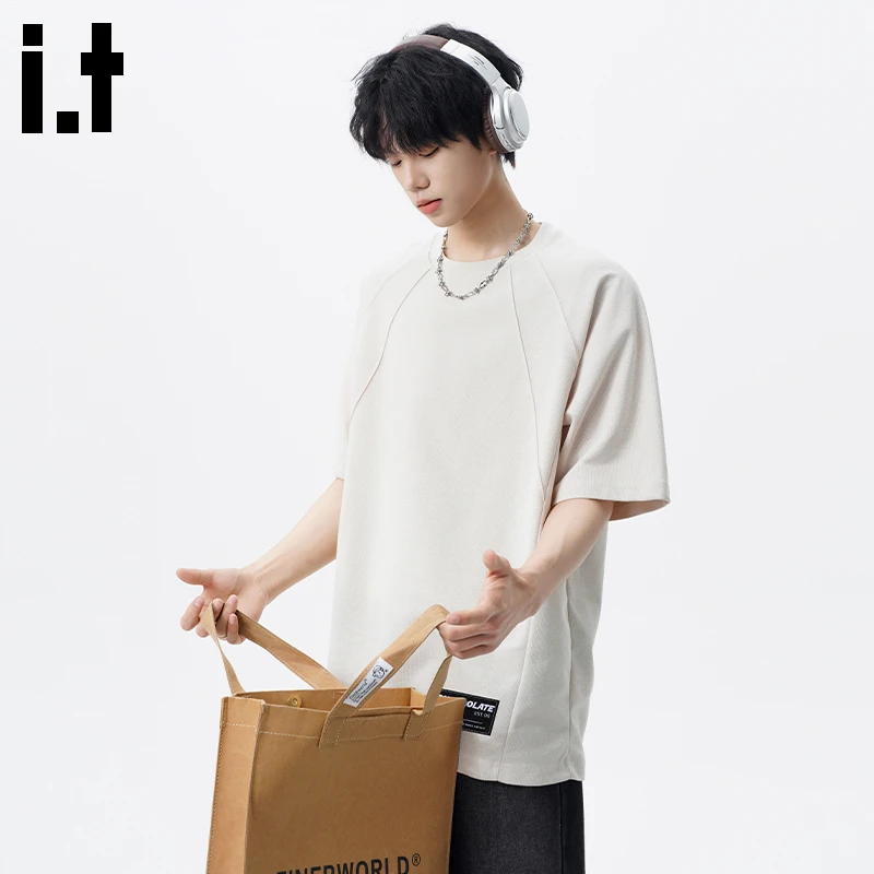 i.tit:CHOCOOLATE美式休闲短袖男生2025夏季薄款潮牌宽松圆领t恤