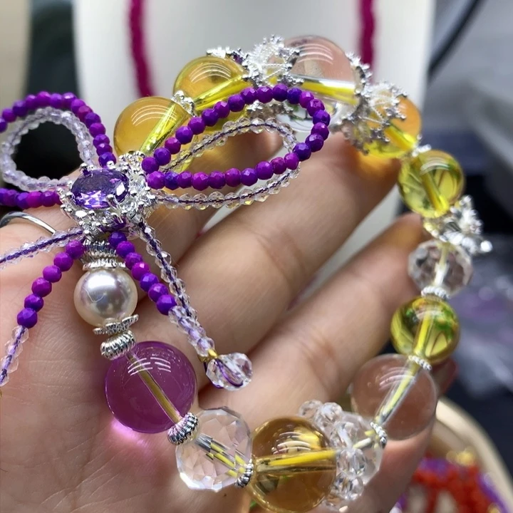 碧玺颈饰银S925镶嵌吊坠