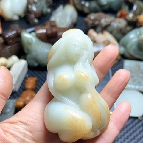 白玉菩提吊坠乱****1摆件