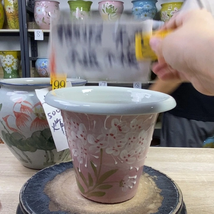 景德镇高温陶瓷花盆