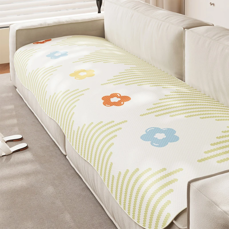 2025凉席垫冰丝沙发垫凉垫凉感防滑坐垫客厅沙发盖布透气榻榻米垫