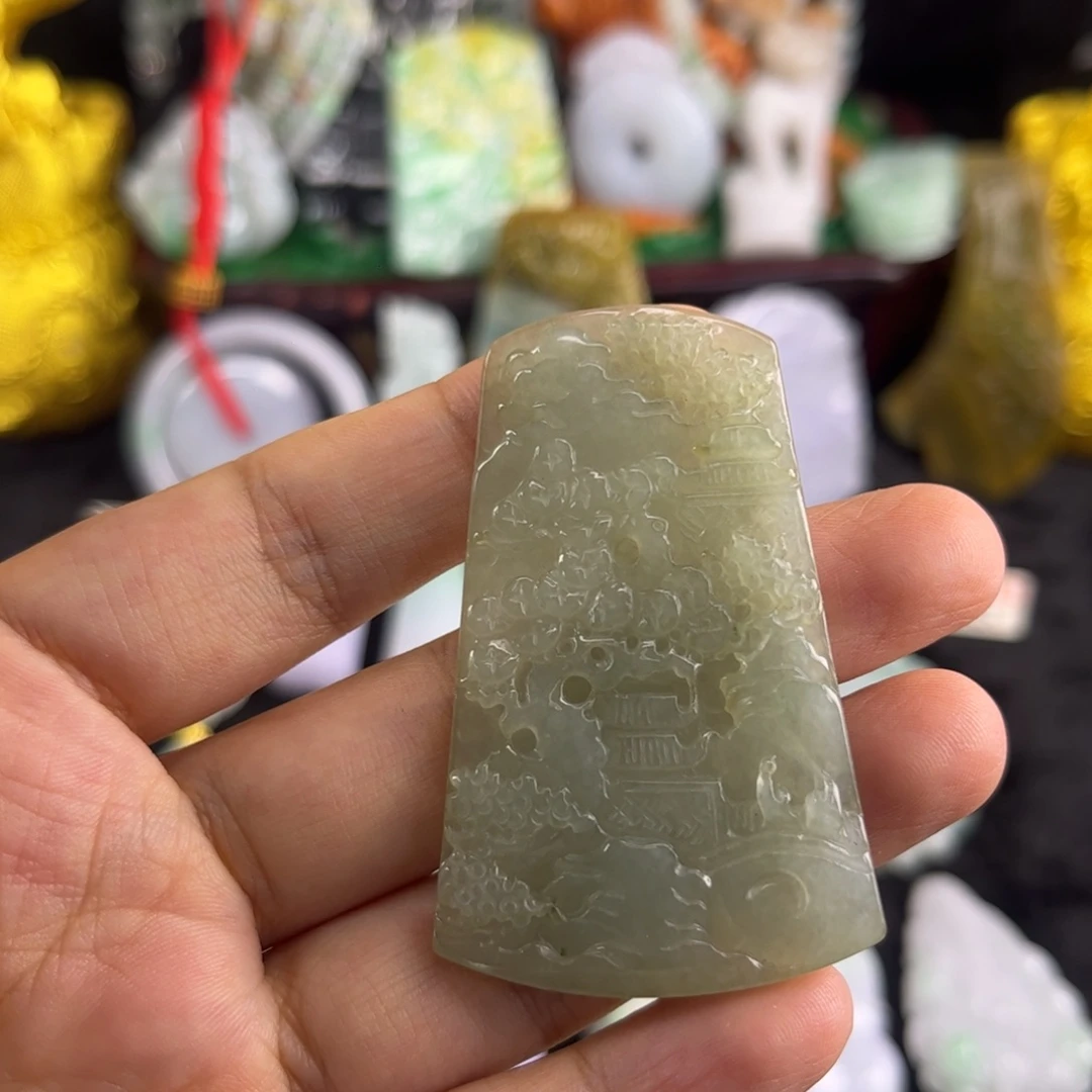 翡翠未镶嵌吊坠(不含链)