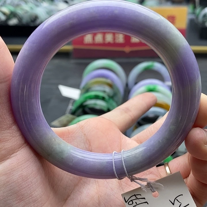 未镶嵌手镯翡翠56➕圆条