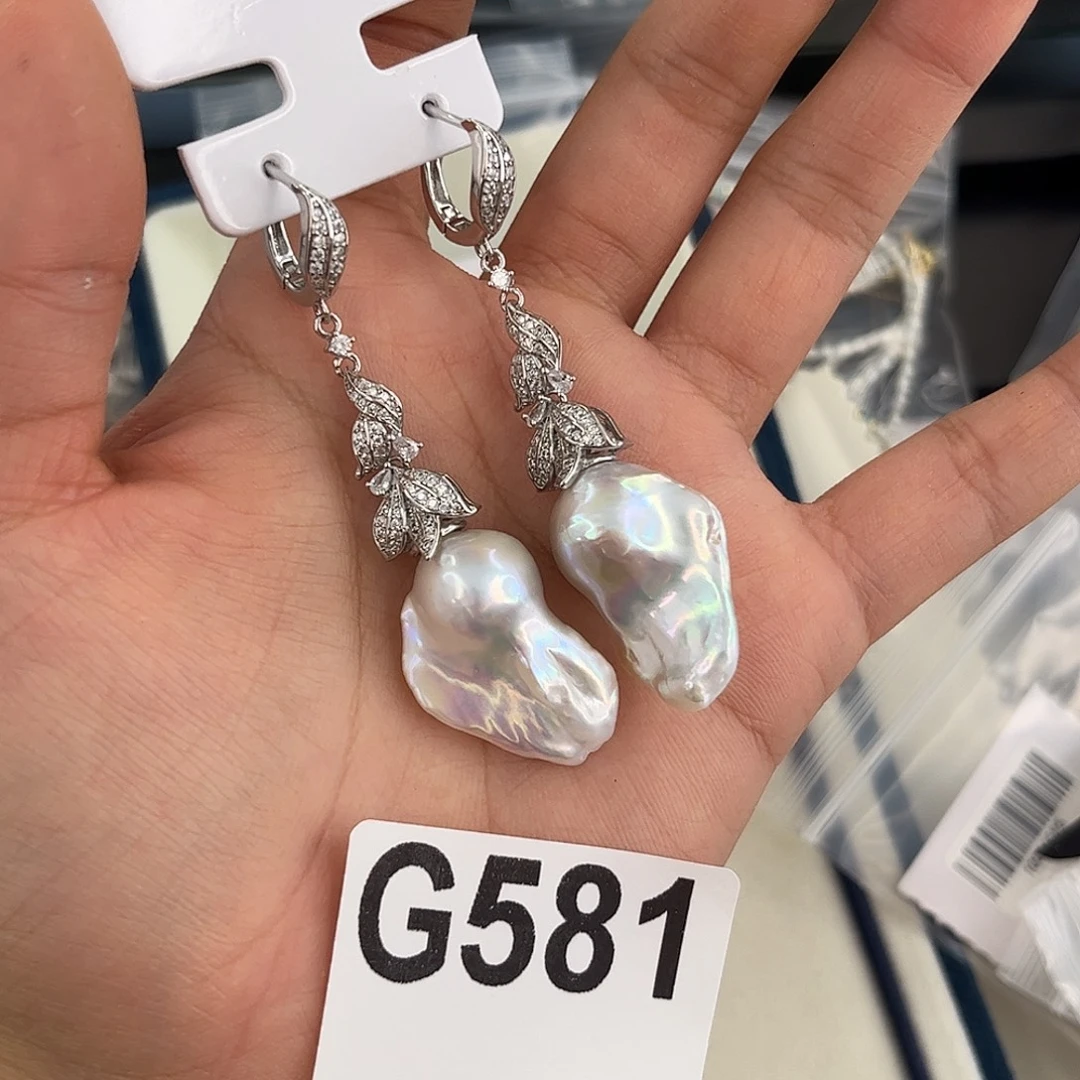 耳饰淡水珍珠合金