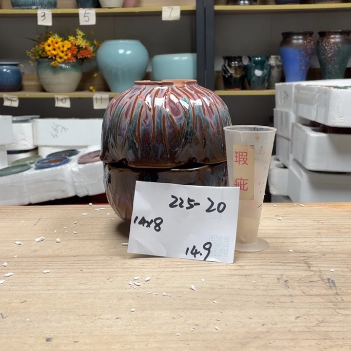 紫砂花盆多肉花盆微瑕20