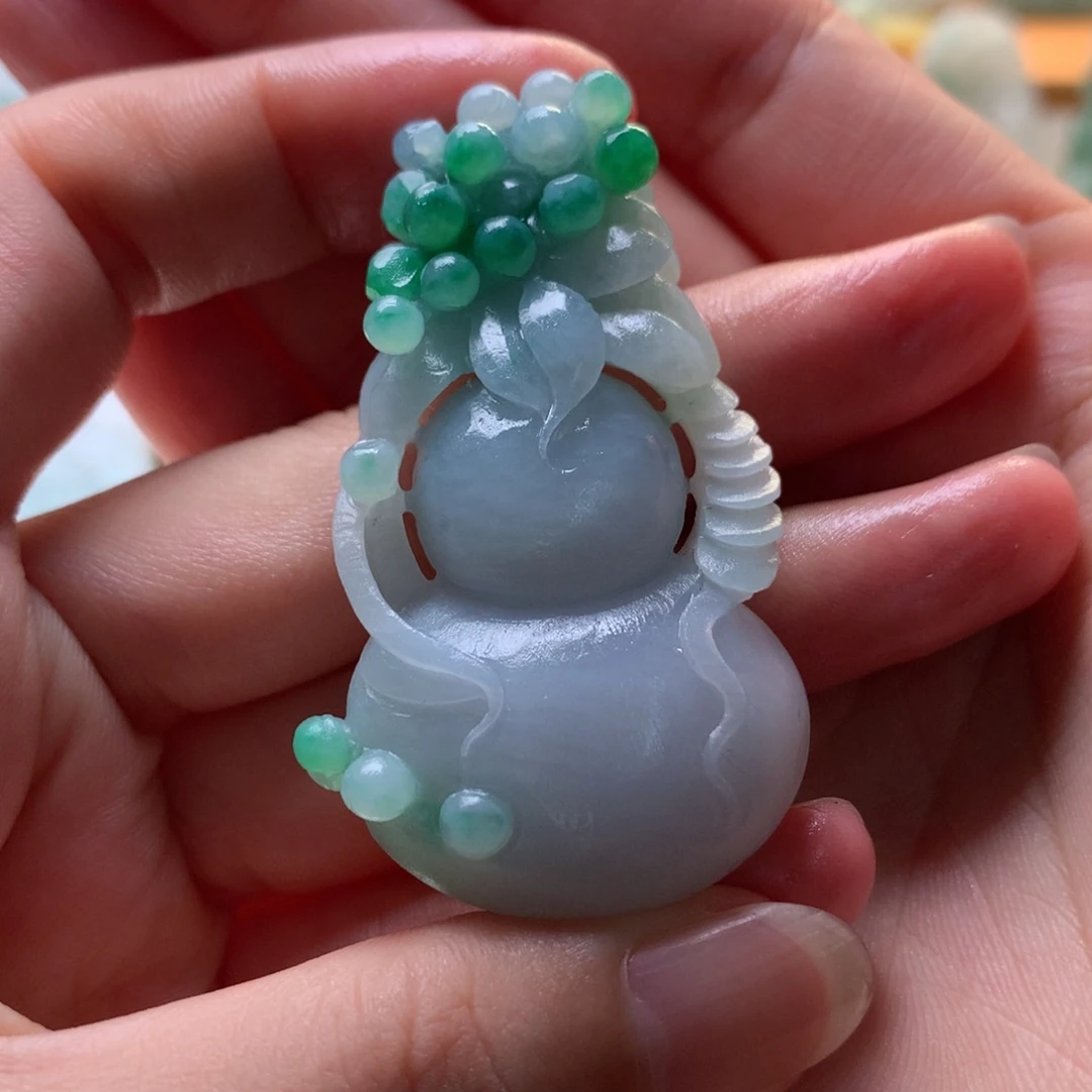 未镶嵌定制翡翠葫芦