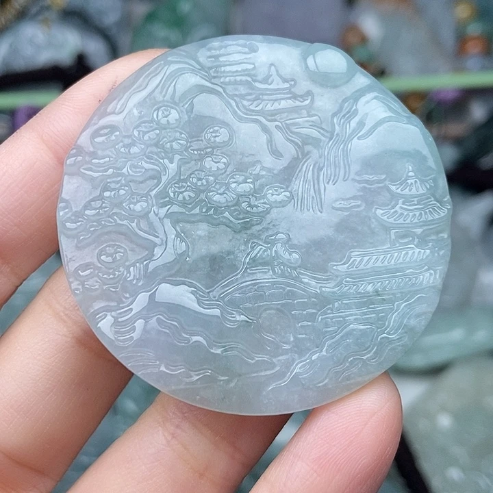 翡翠未镶嵌颈饰翡翠