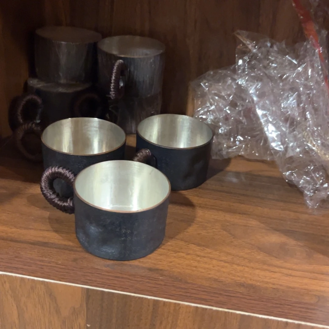 复古挂锡杯手工锻打工艺
