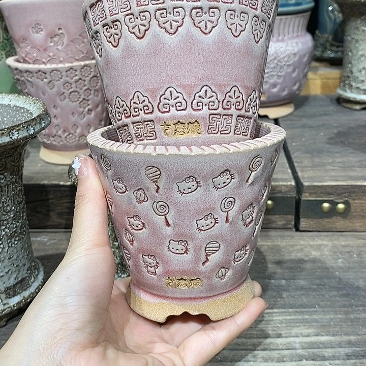 七里烧花盆3-8-207口径8浦*