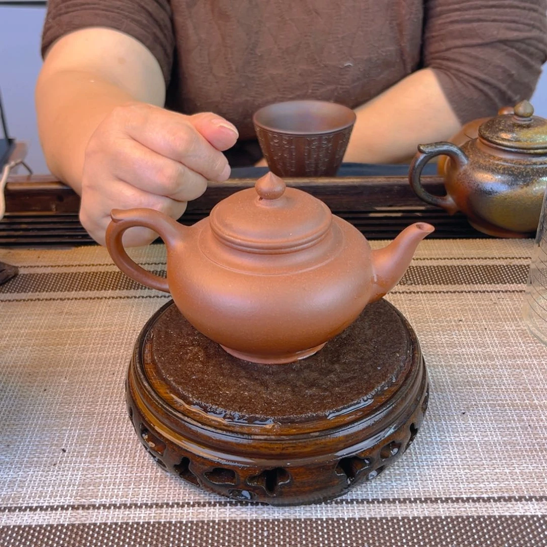 紫砂茶壶台西紫泥240cc