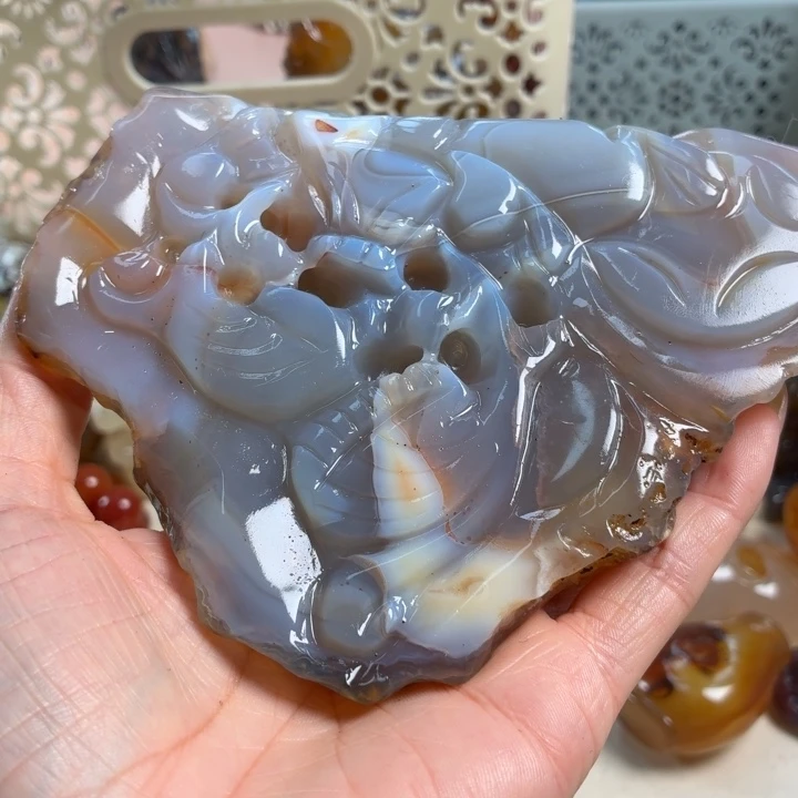 玛瑙/玉髓未镶嵌吊坠(不含链)