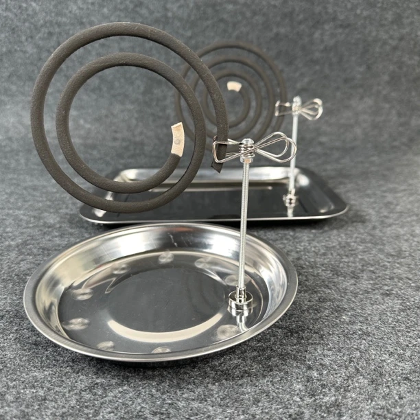 新款磁吸家用熏香驱蚊托架蚊香支架断香檀香线香插座接灰托盘底座