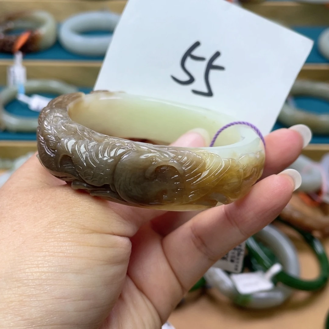 未镶嵌手镯和田玉圈口56