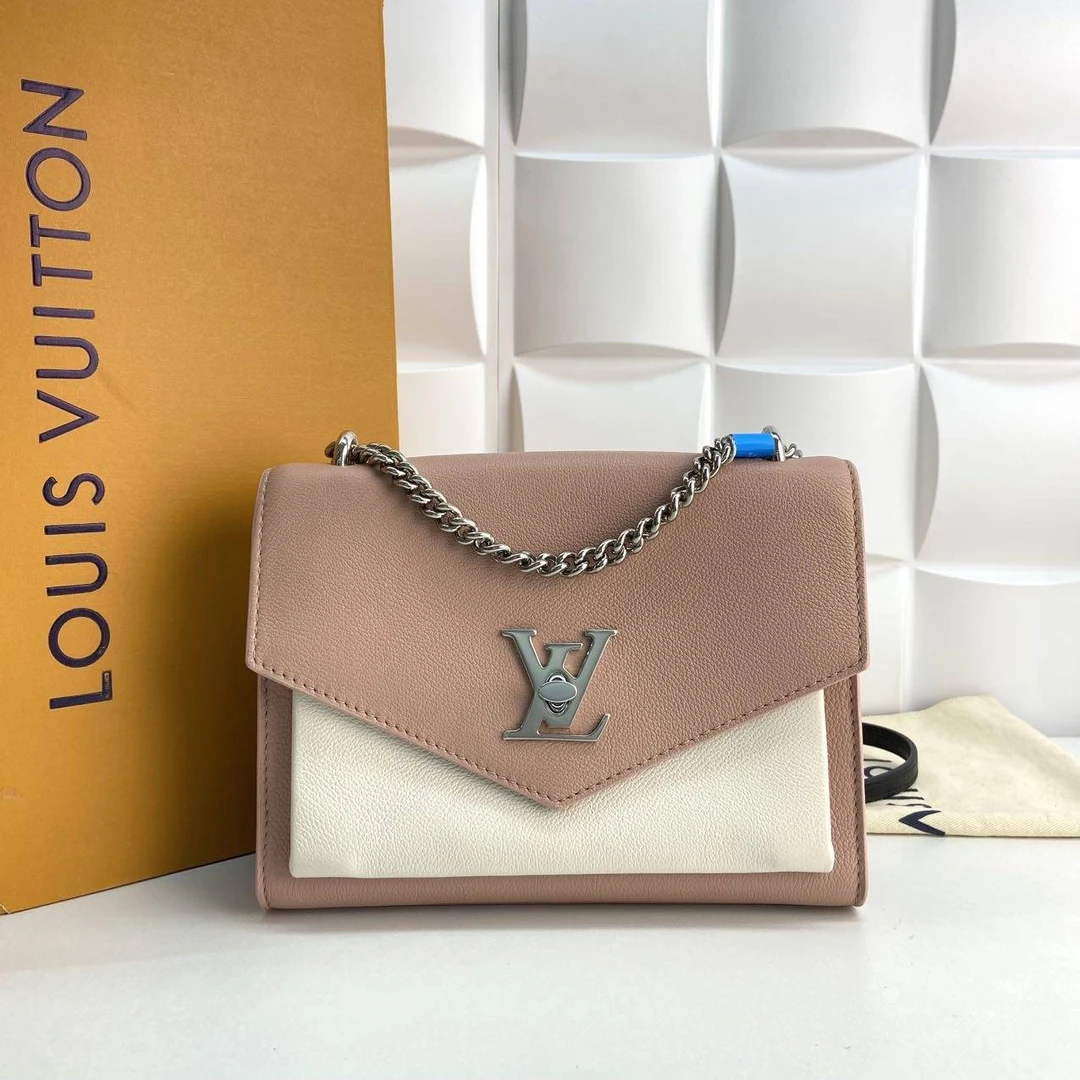 95新 LouisVuitton/路易威登 粉色lockme单肩包THKE049