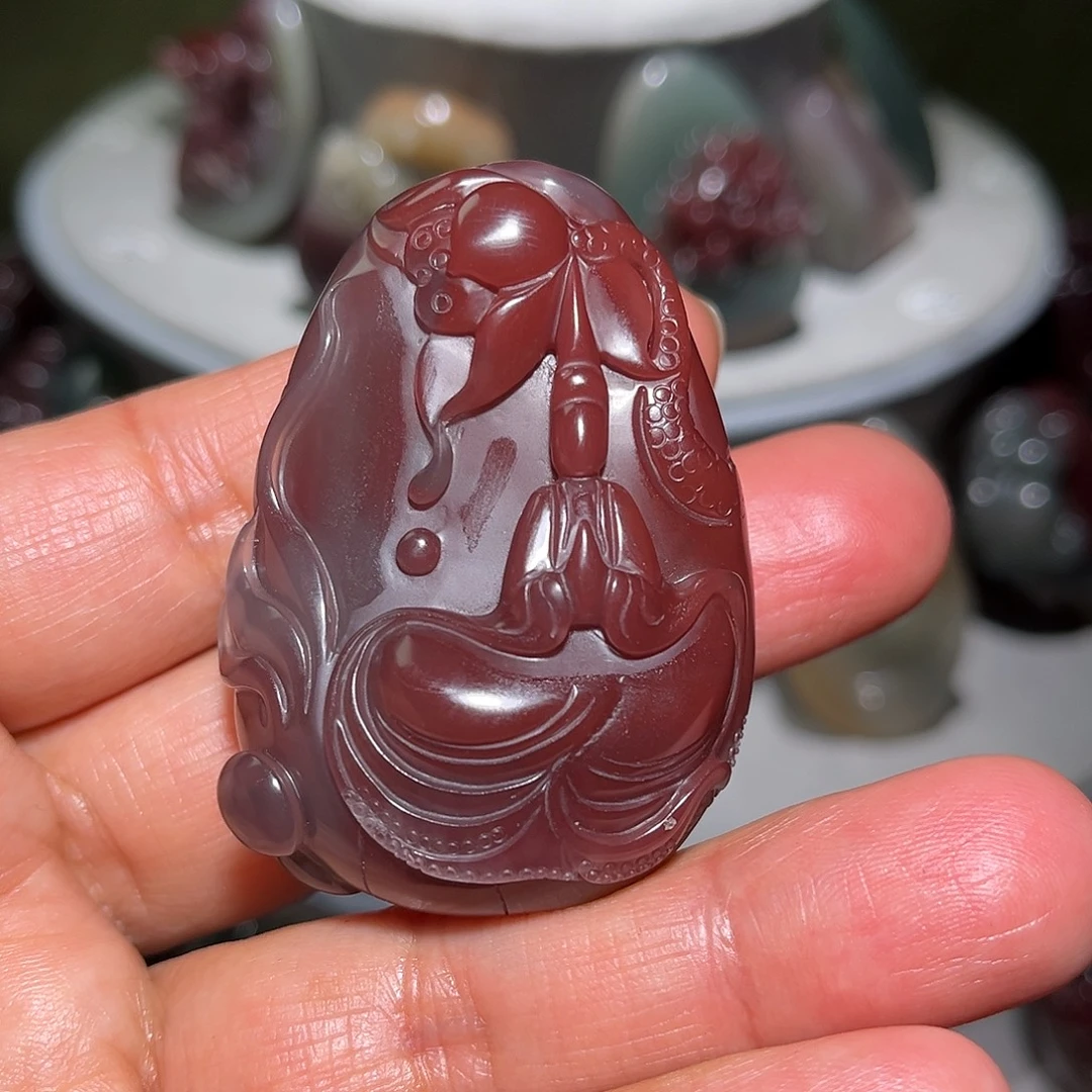 福***坤玛瑙/玉髓未镶嵌颈饰