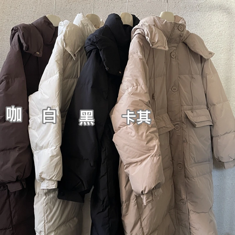 【 雨•美 推荐 】1231韩版百搭多扣大口袋长款棉服