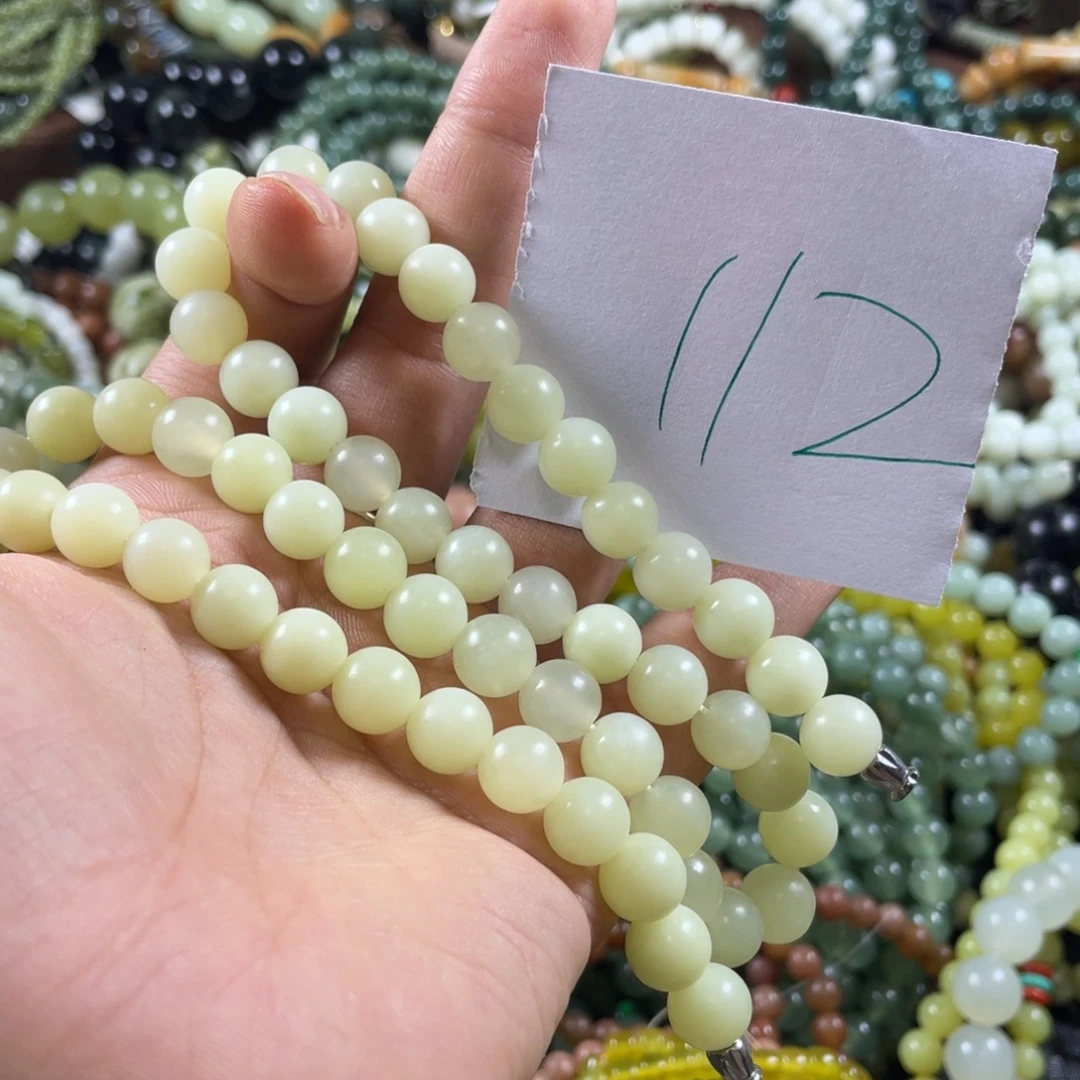 未镶嵌蛇纹石玉手链