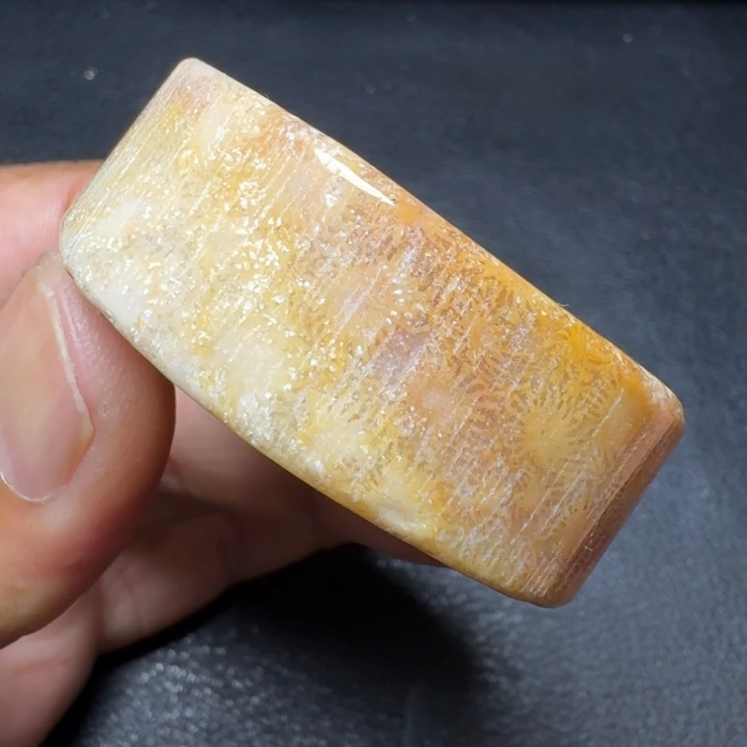 硅化玉纯天然色有机玉石保真色手镯芯未镶嵌