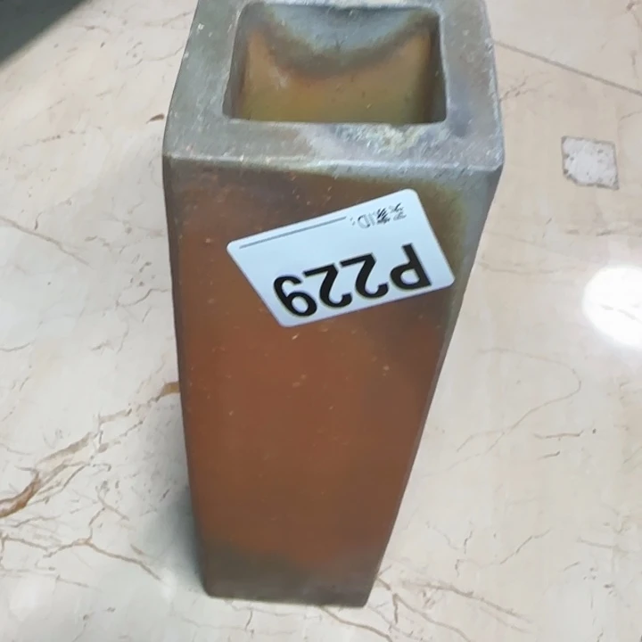 备前烧作品备前烧作品内侧窑裂