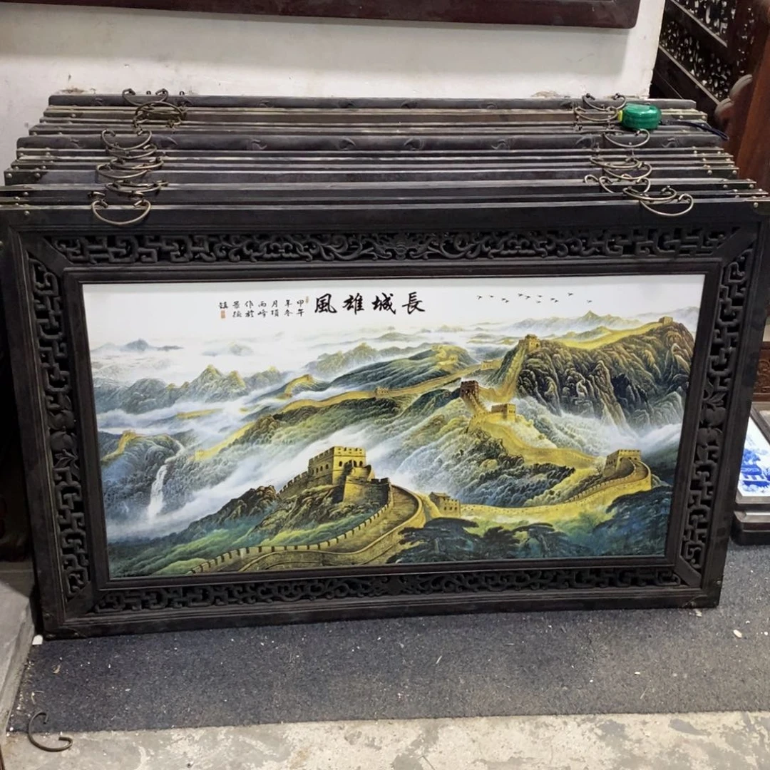 瓷片3****31.21*76*1景德镇瓷板画柴窑烧制