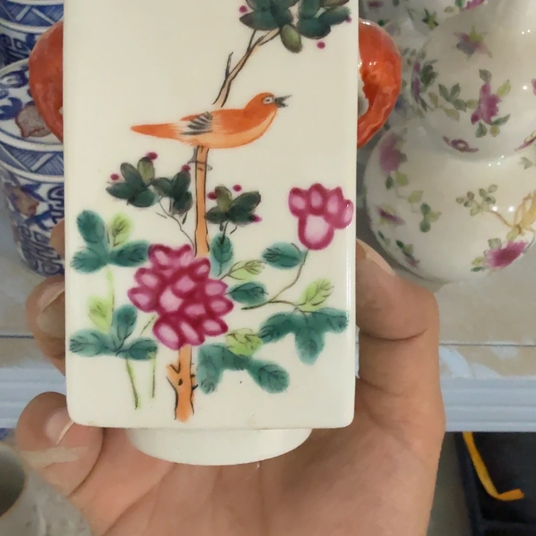 瓷片摆件手绘瓷器全部处理