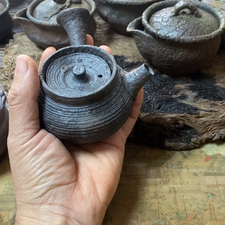 福***轩全手工柴烧侧把南蛮