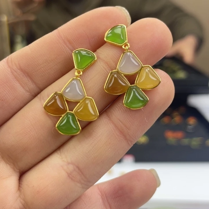 吊坠925银耳饰银s925