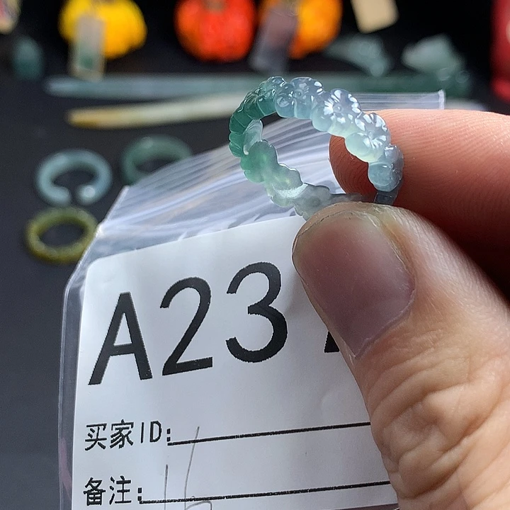 未镶嵌戒指翡翠赵*靖戒圈
