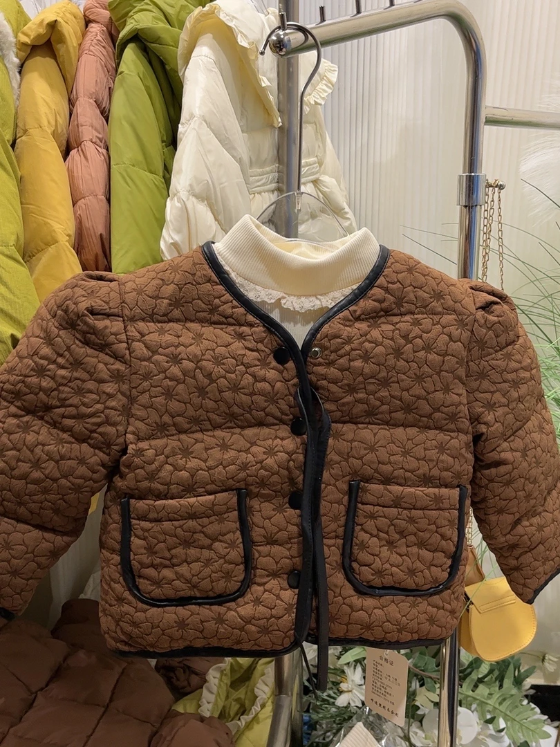 苏小苏80-120羽羽服儿童女童韩版短款冬季冬款休闲保暖咖色