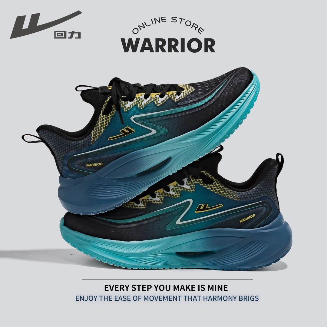 Warrior/回力春季新款男士运动鞋休闲跑步鞋厚底减震学生百搭潮鞋