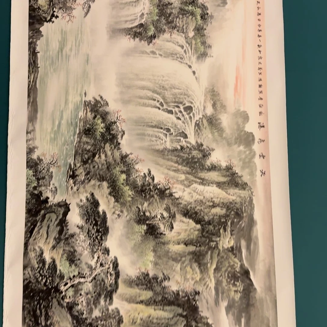 国画丁老师画作画作