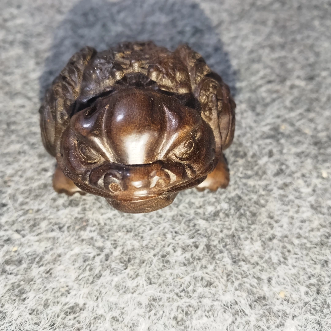 半手工 随型 木制品 实木 小金蟾 直播间看完以后再下单