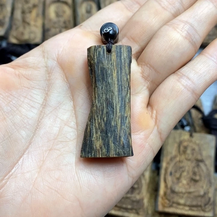 沉香手把件奇楠沉香素牌吊坠