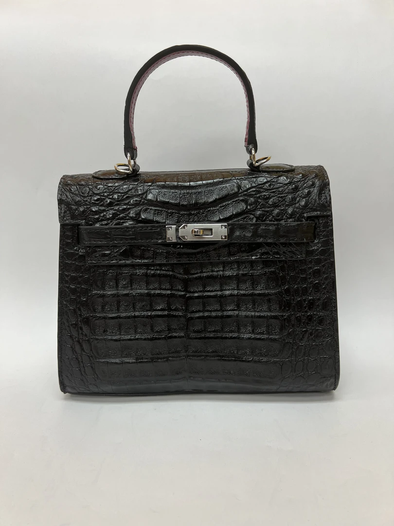 轻奢鳄鱼皮凯莉包