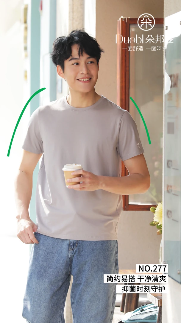 圆领夏季印花宽松型日常T恤薄款干净山本风277