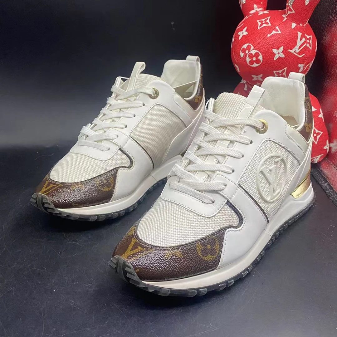 95新 LouisVuitton/路易威登 【聚星优选】白棕运动鞋39欧码ddm182