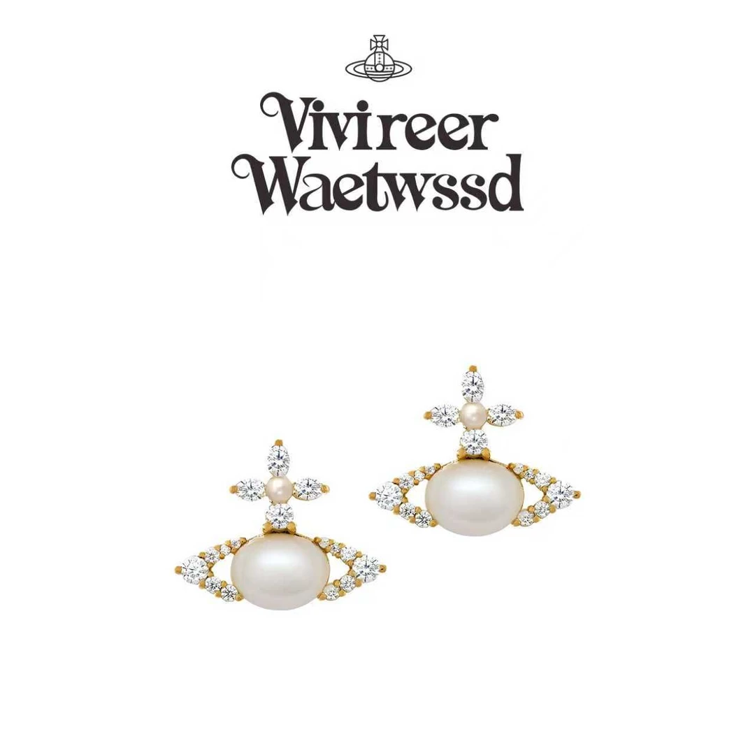 Vivireer Waetwssd 正品 椭圆土星耳钉