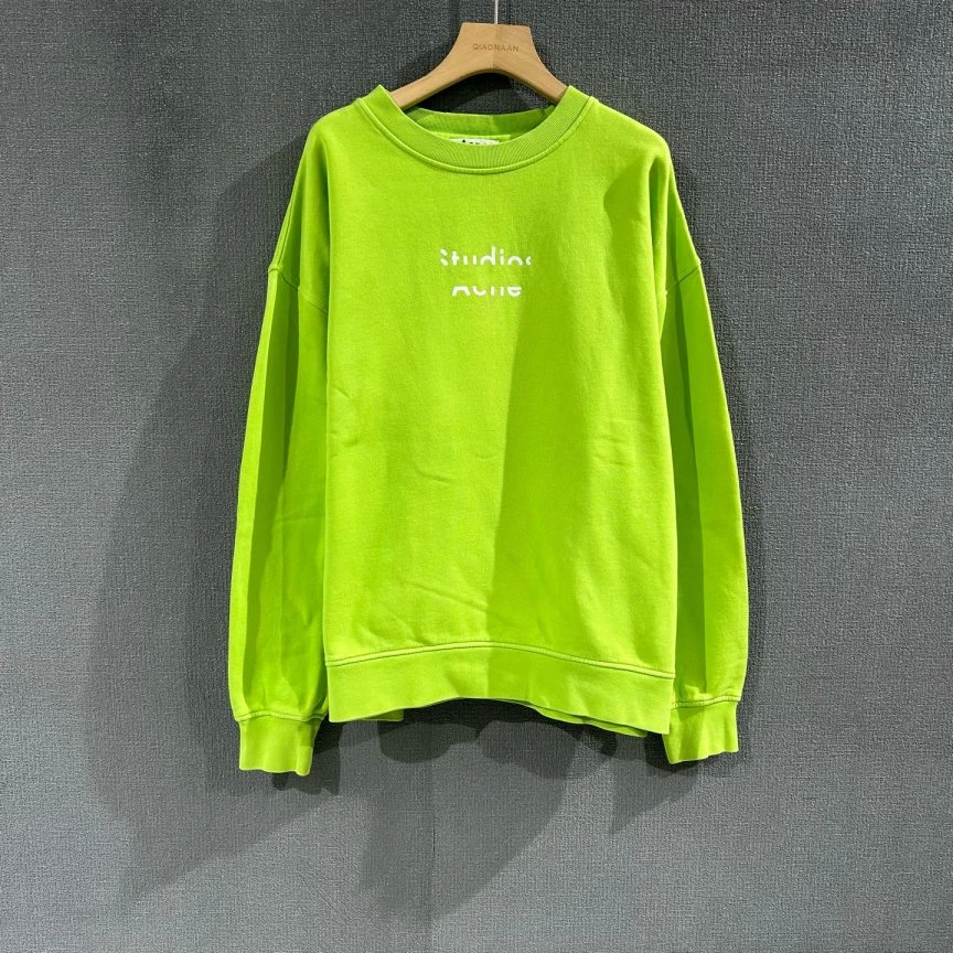 95新 Acne studio   （pm）字母印花绿色卫衣 95新xxs码/2480
