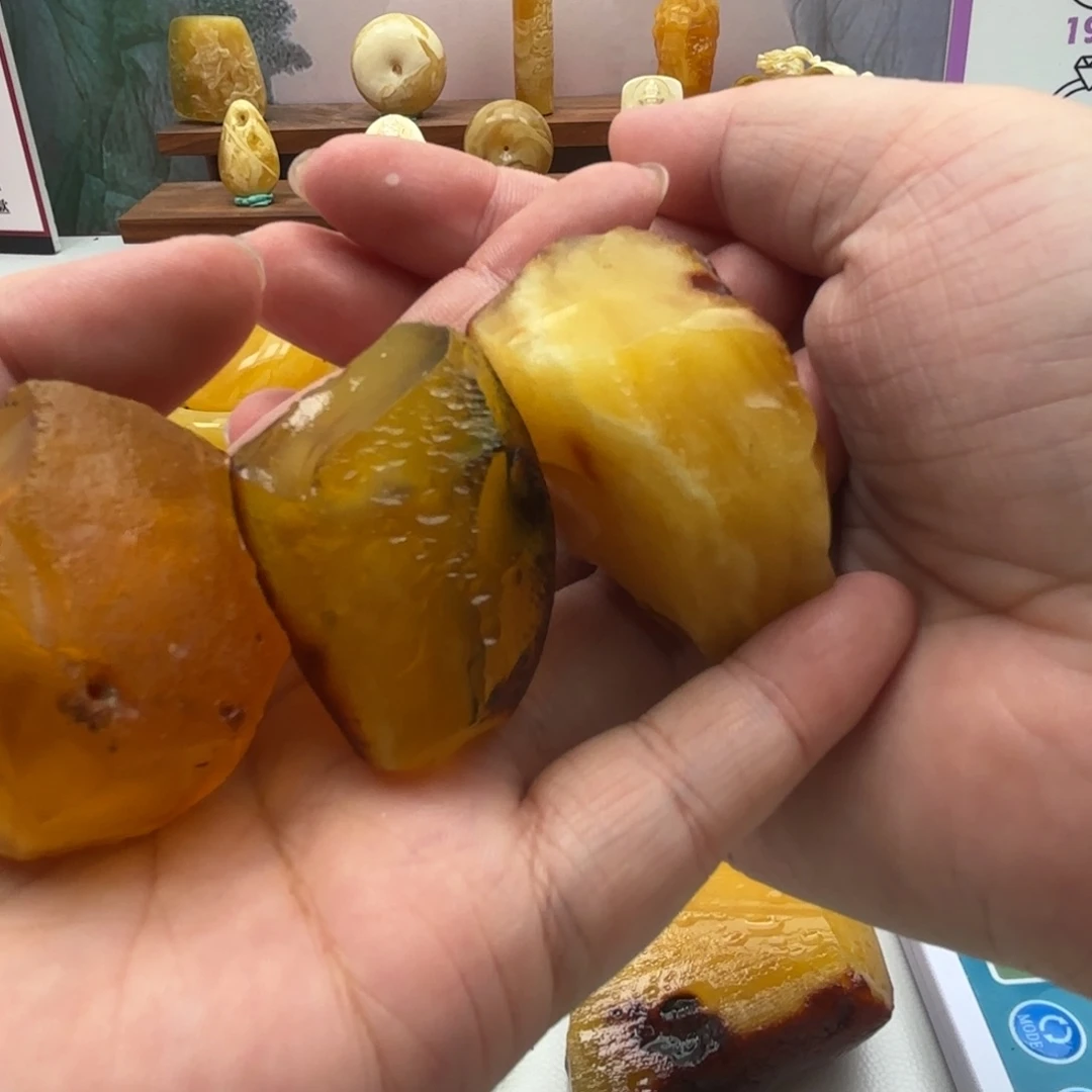 ！***定制琥珀未镶嵌蜜蜡