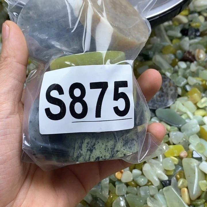 蛇纹石玉未镶嵌鱼缸石