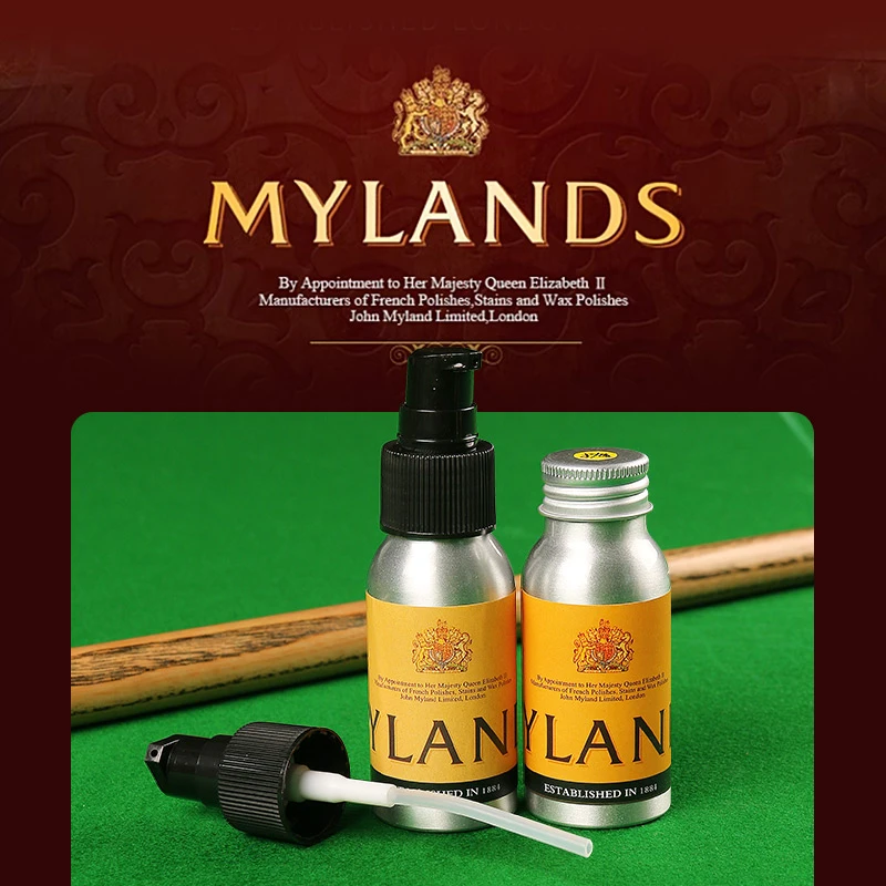 英国美兰台球杆油专用MYLANDS保养淋墨九8斯诺克养护油蜡配件用品