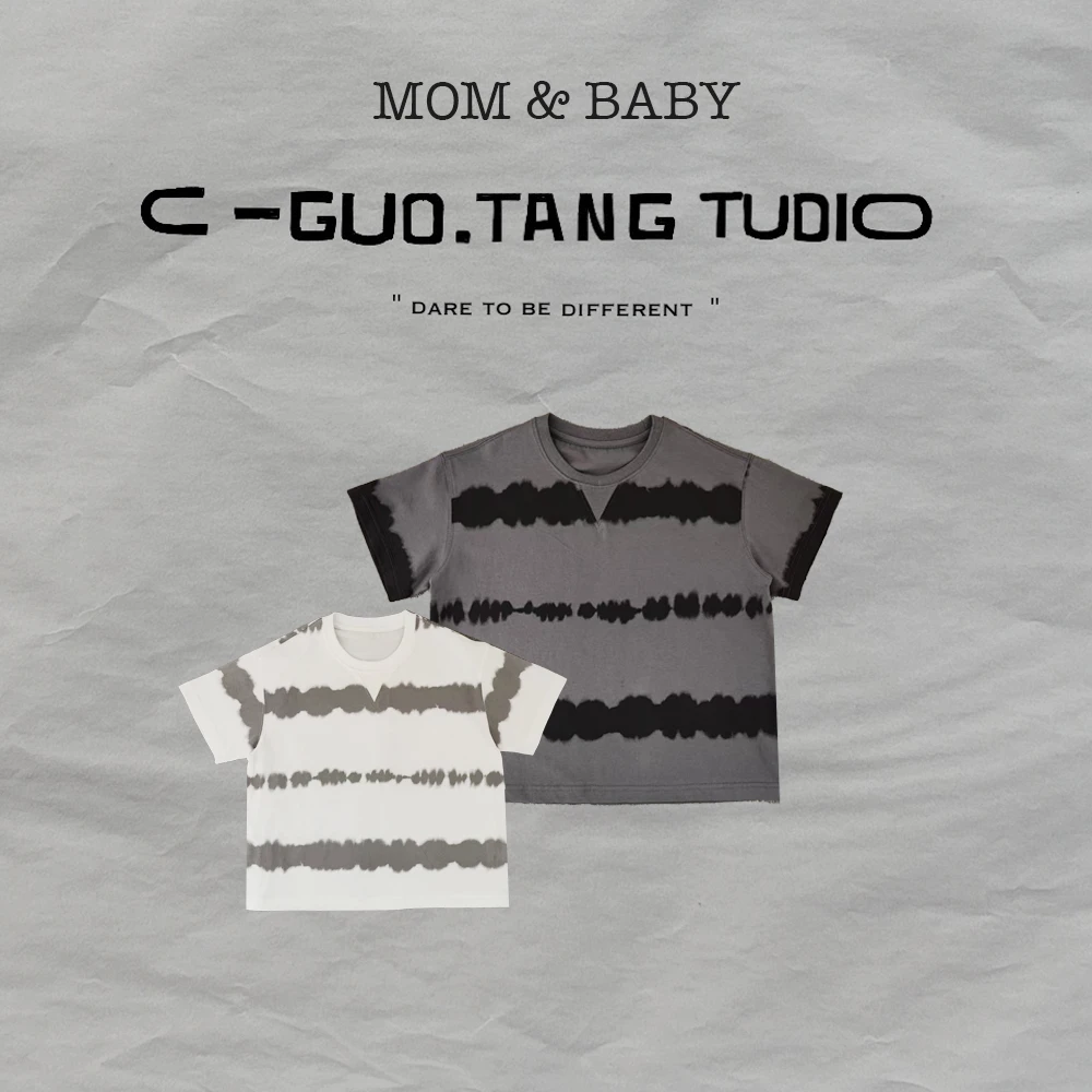 C-Guo.Tang Studio韩国进口面料薄薄轻便棉柔软半袖亲子T恤