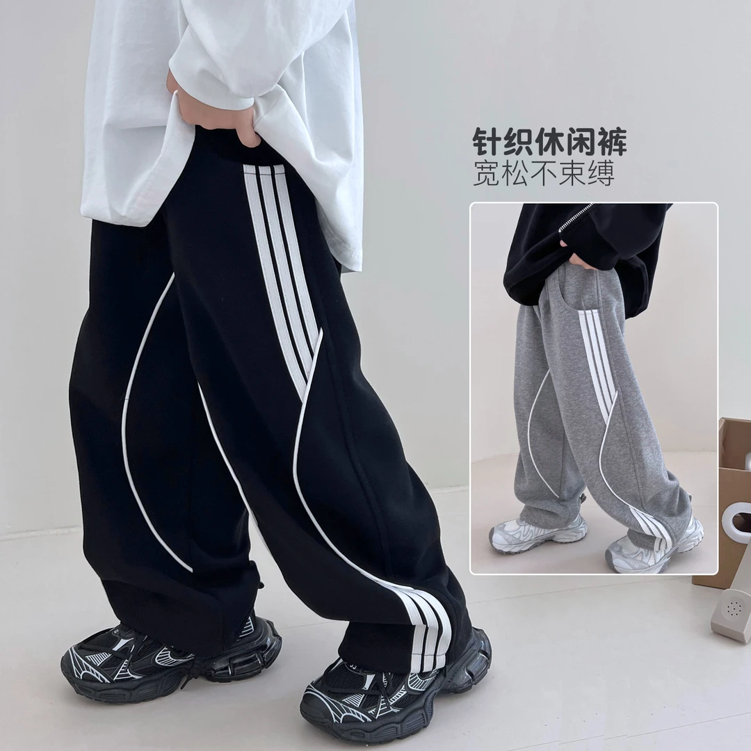 儿童裤子学院风运动裤男童春秋季中大童卫裤长裤5091753O0