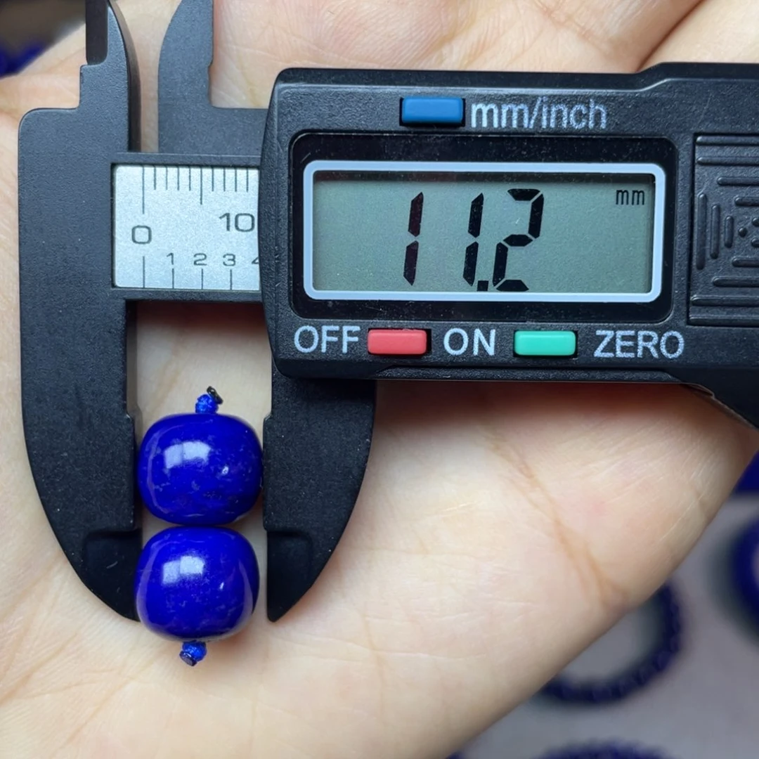 青金石未镶嵌11×10mm老型单珠配饰